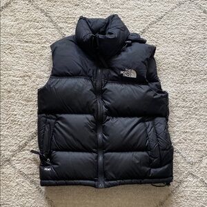 The North Face Retro Black Puffer Nuptse Vest